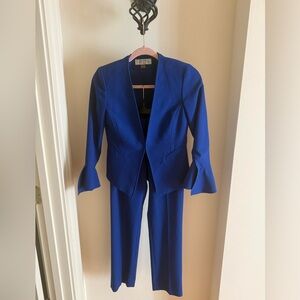 Tahari Royal Blue Women's Pantsuit